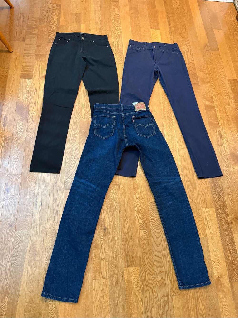 Worn 1x Men’s Jeans Pants Lot x 3 32 x 36 Levi’s & American Tall Retail $270